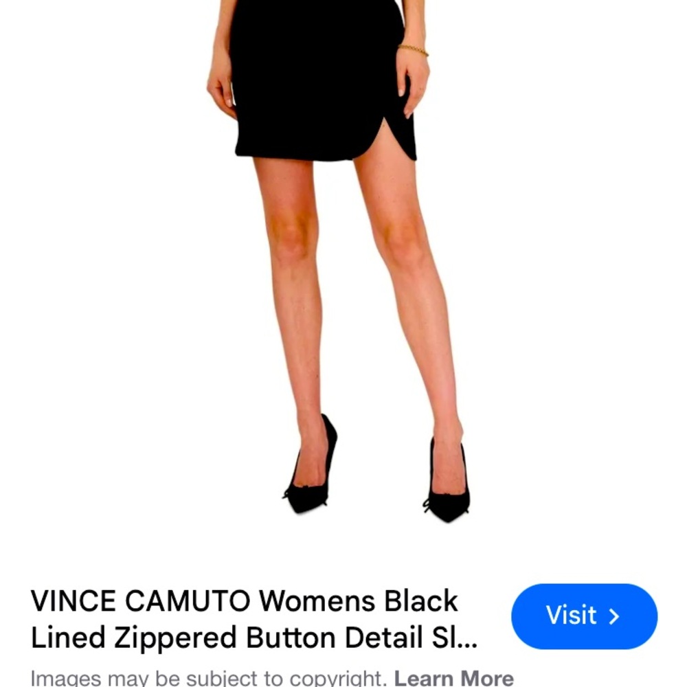 Vince camuto navy skirt . Perfect condition ! Worn once - !